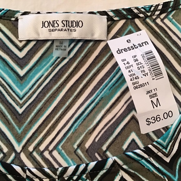 JONES STUDIO NWT ladies shirt size M - Picture 2 of 6